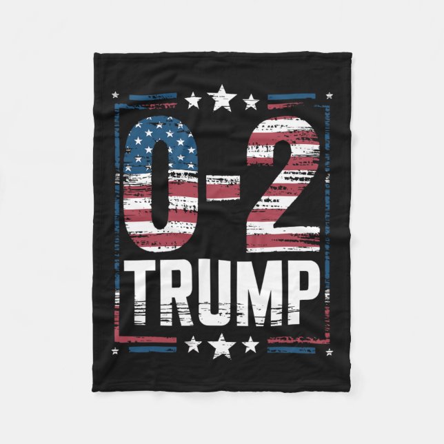 Cobertor De Velo American Flag 0-2 Trump 2024 (Frente)