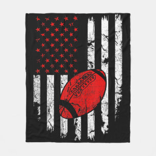 Cobertor De Velo American Flag Football USA Patriotic Sport Lover C