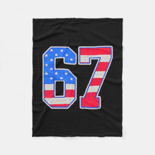 Cobertor De Velo American Flage 67 Seis Sete Meme