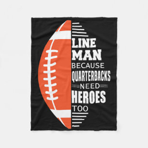 Cobertor De Velo American Football Lineman Porque o Quarterbacks Ne