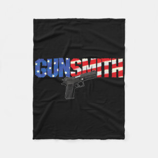 Cobertor De Velo American Gunsmith Patriot Usa Flag Retro Style Gun