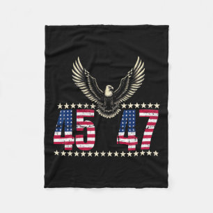 Cobertor De Velo American Made Trump Merchandise Trump 45 47