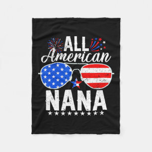 Cobertor De Velo American Nana Engraçado 4 De Julho Matando Família