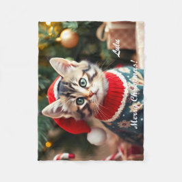 Cobertor De Velo American Shorthair Cat Natal Personalizado