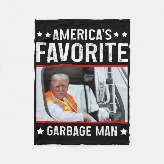 Cobertor De Velo America's Favorite Garge Man Funny Trump Garge Tru (Frente)