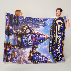 Cobertor De Velo Amigos, cola de mirtilo/cobertor de fleece grande