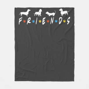 Cobertor De Velo Amigos Dachshund