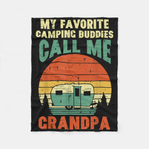 Cobertor De Velo Amigos de Camping Favoritos Avô Retro Avô