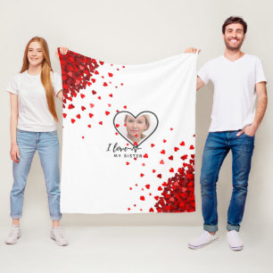 Cobertor De Velo Amo Minha IRMÃ - O melhor presente personalizado 