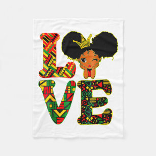 Cobertor De Velo Amo o Mês da História Negra Camisa de Bebê African