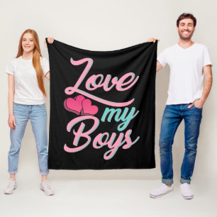 Cobertor De Velo Amo Os Meus Meninos Mãe Novidade De Aniversário