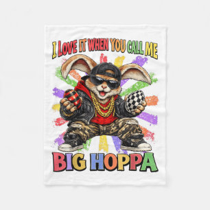 Cobertor De Velo Amo Quando Chama Grande Hoppa Camiseta Homens Mulh
