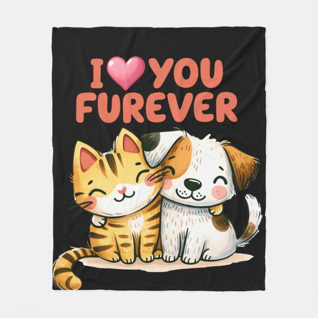 Cobertor De Velo Amo-te Fleece Blanket (Frente)