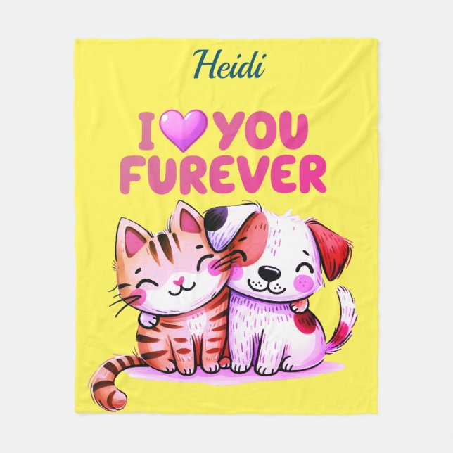 Cobertor De Velo Amo-te Fleece Blanket (Frente)