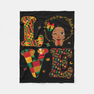 Cobertor De Velo Amor Africano Kente Meninas Bebês Mês da História
