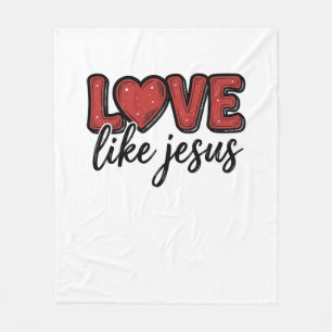 Cobertor De Velo Amor Como Jesus Camisa Vintage Cristã Design_1