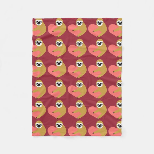 Cobertor De Velo Amor da preguiça (Frente)