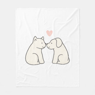 Cobertor De Velo Amor de Cachorro