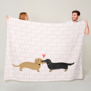 Cobertor De Velo Amor dos Dachshunds
