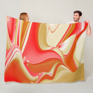 Cobertor De Velo Amor e Abstrato 3D Rainbowart Dourado