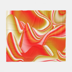 Cobertor De Velo Amor e Abstrato 3D Rainbowart Dourado