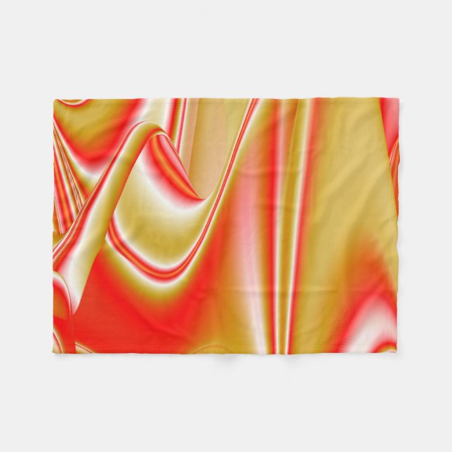 Cobertor De Velo Amor e Abstrato 3D Rainbowart Dourado (Frente (Horizontal))