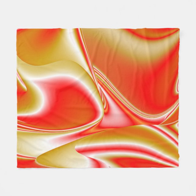 Cobertor De Velo Amor e Abstrato 3D Rainbowart Dourado (Frente (Horizontal))
