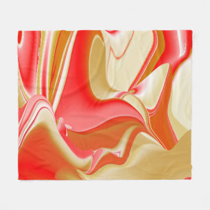 Cobertor De Velo Amor e Abstrato 3D Rainbowart Dourado
