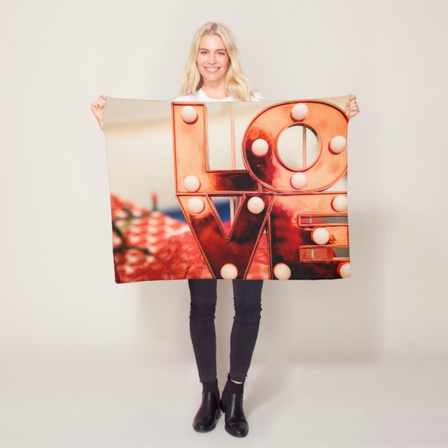 Cobertor De Velo AMOR (Grande Letra Vermelha) (In Situ)