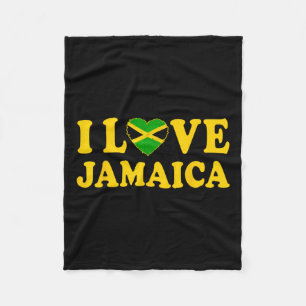 Cobertor De Velo Amor Jamaica Heart Orud Jamaican Independência