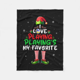Cobertor De Velo Amor Jogando é Meu Voleibol de Natal Favorito