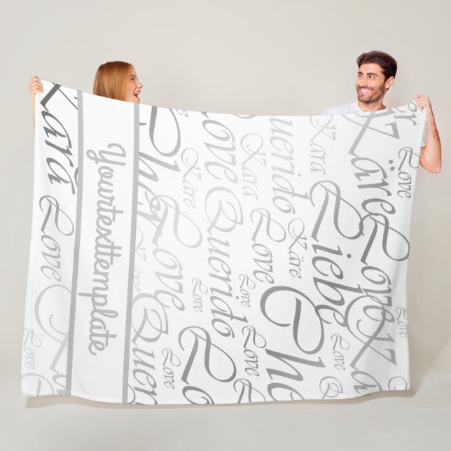 Cobertor De Velo Amor,liebe,kara,cher,käre,Querido,texto,rosa,festi (In Situ)