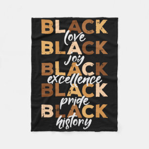 Cobertor De Velo Amor Negro Alegria Excelência Orgulho Mês da Histó