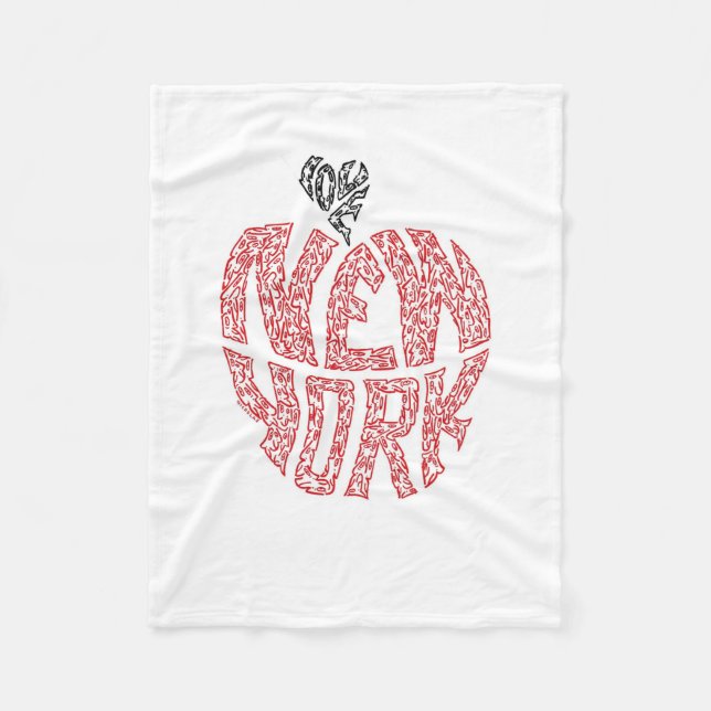 COBERTOR DE VELO AMOR NEW YORK - MINIFACES (Frente)