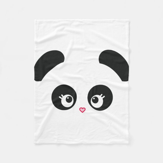 Cobertor De Velo Amor Panda® Fleece Blanket (Frente)