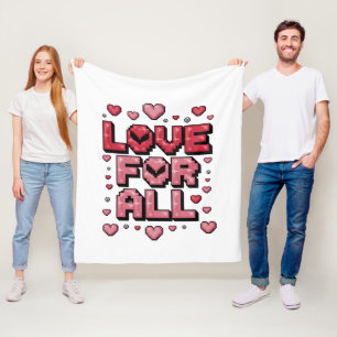 Cobertor De Velo Amor para Todos - Panelão Inspiracional Louco