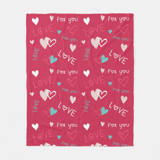 Cobertor De Velo Amor Para Você (Frente)