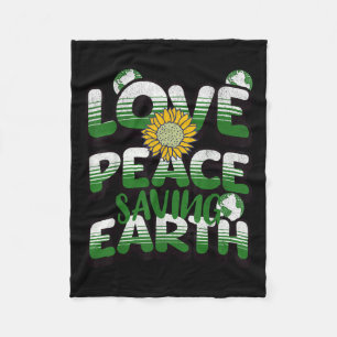 Cobertor De Velo Amor Paz Terra Proteção Ambiental Terra Da