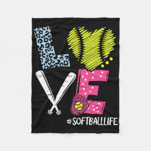Cobertor De Velo Amor Softll Treinador Jogador Softll Vida Adolesce