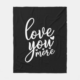 Cobertor De Velo Amor Você Mais Design Minimalista Estilo Preto