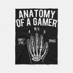 Cobertor De Velo Anatomia de um jogador - Conso do jogador de vídeo