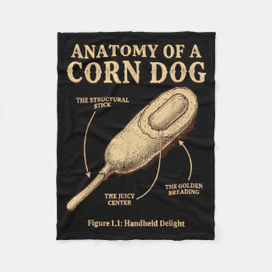 Cobertor De Velo Anatomia de um meme de cachorro-quente de milho ir