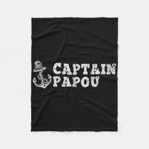 Cobertor De Velo Âncora de Barco Vintage Navegando Barco Capitão Pa