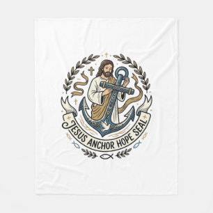 Cobertor De Velo Âncora de Jesus Esperança Selo Jesus Âncora de Esp