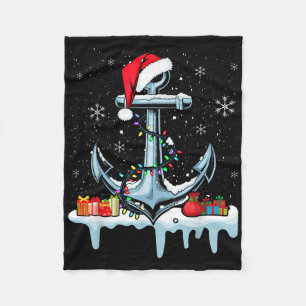 Cobertor De Velo Âncora de Santa Luzes de Natal Boating Navegação