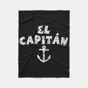 Cobertor De Velo Âncora El Capitan (Vintage Branco Esquerdo) Barco