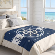 Âncora Náutica Azul Marinho Personalizada
