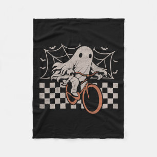 Cobertor De Velo Andando na Bicicleta Fantasma de Halloween Ghoul B