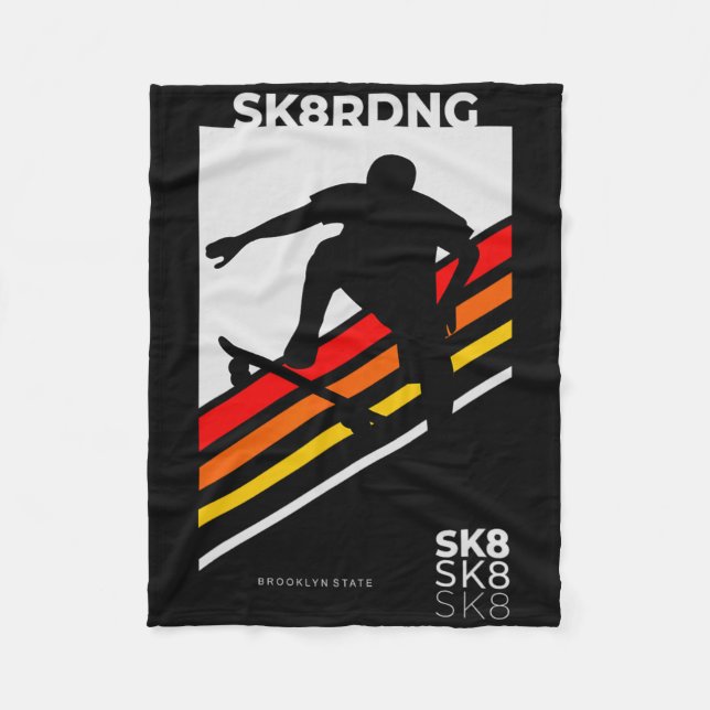 Cobertor De Velo Andar de Skate ou Morrer (Frente)