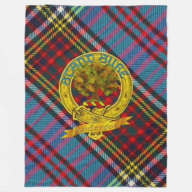 Cobertor De Velo Anderson Tartan Fleece Blanket 3 (Frente)